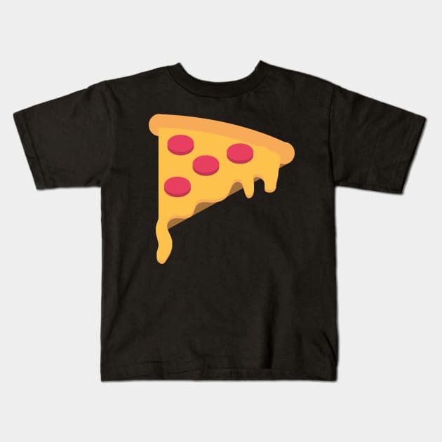 Extra Cheese Pepperoni Pizza Kids T-Shirt by InkyArt